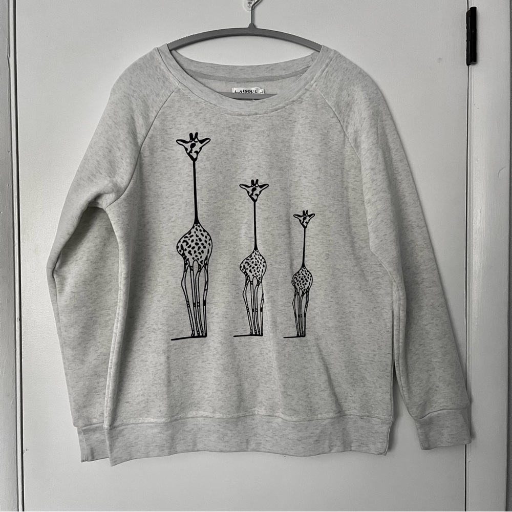 LA SOUL triple giraffe sweater